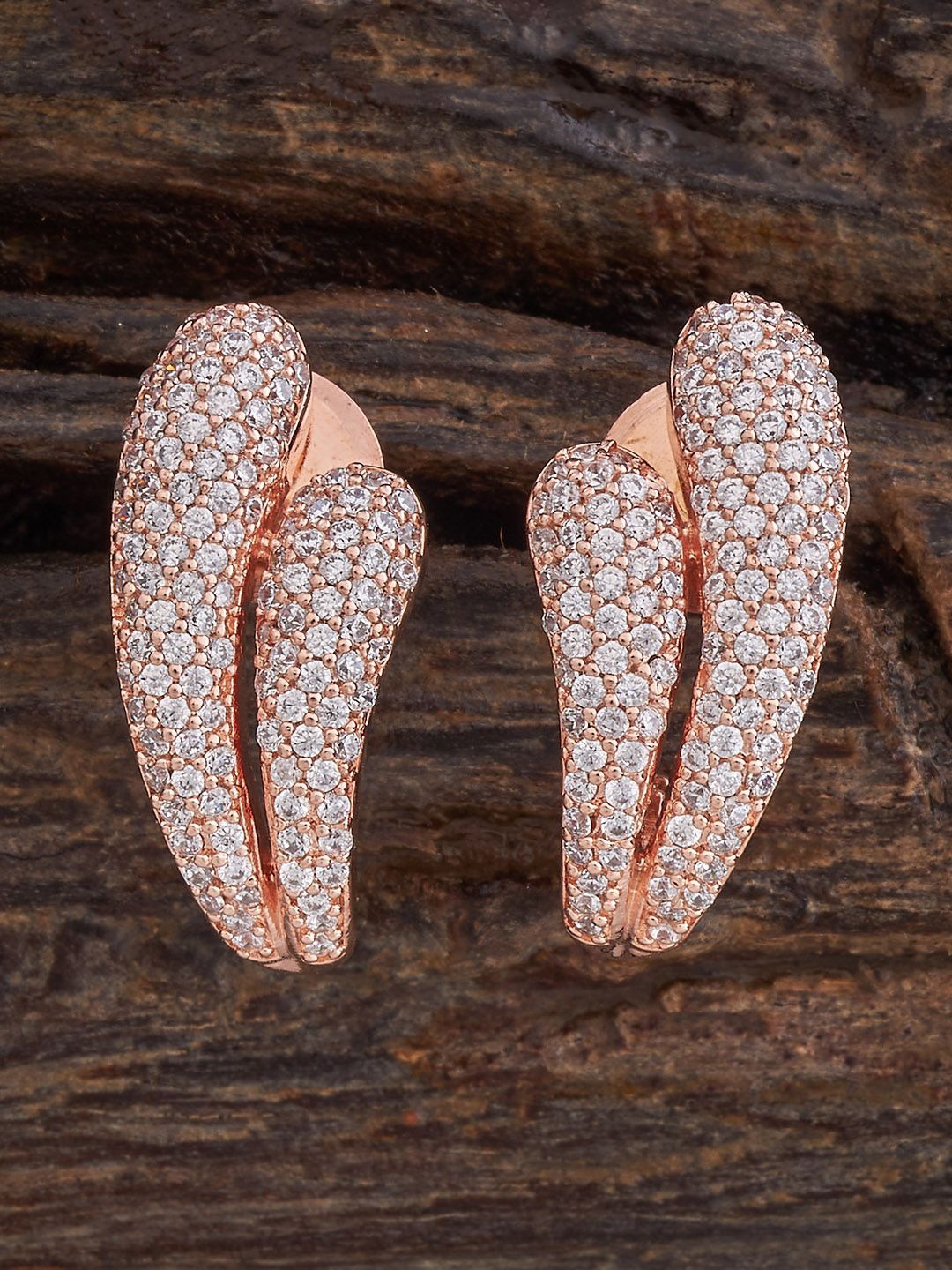 

Kushal's Fashion Jewellery Contemporary Studs Earrings, White