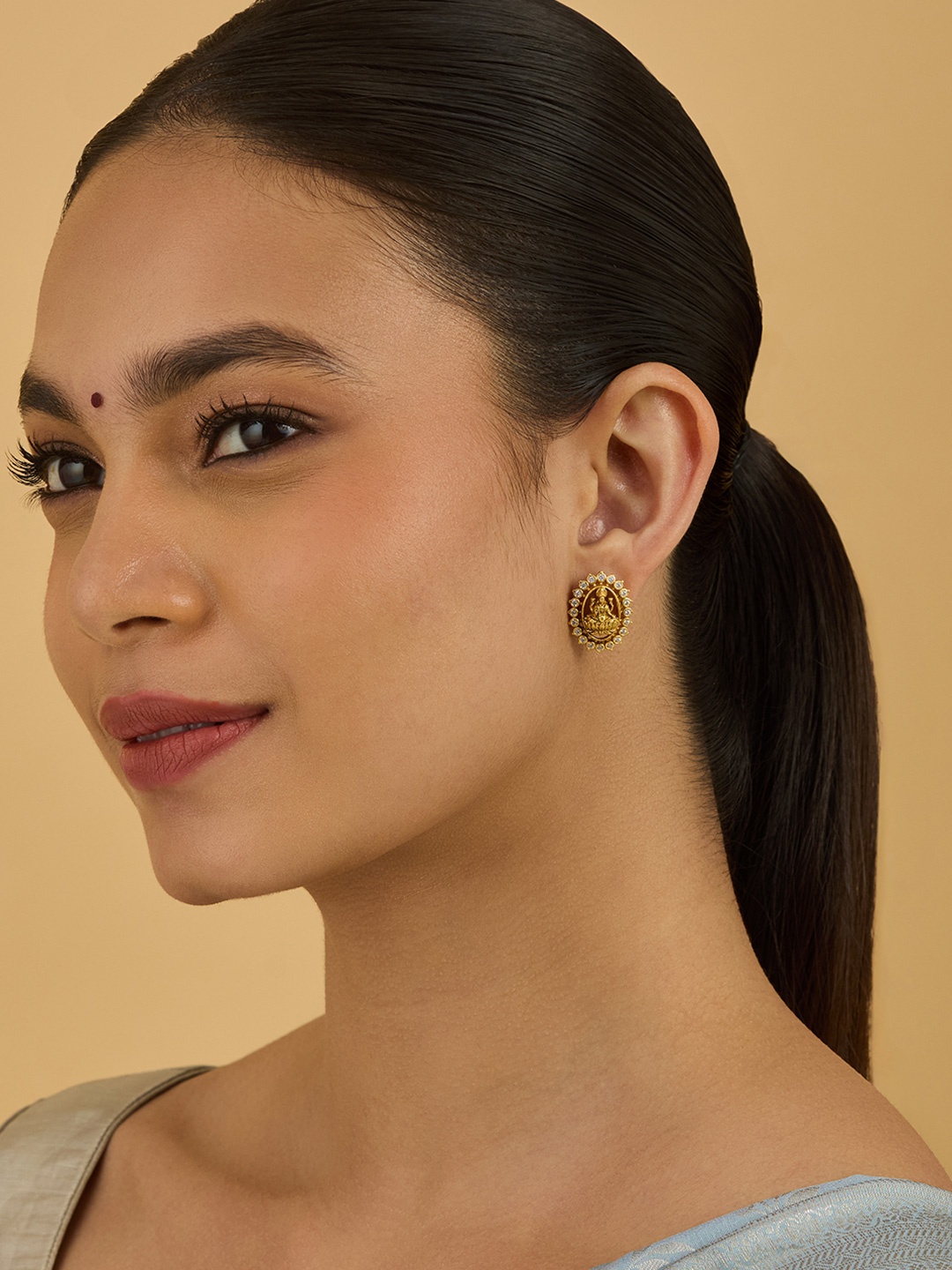 

Kushal's Fashion Jewellery Contemporary Studs Earrings, White