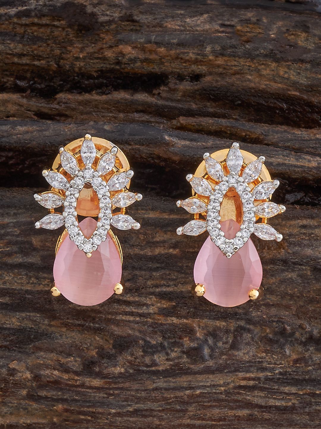 

Kushal's Fashion Jewellery Contemporary Studs Earrings, Pink