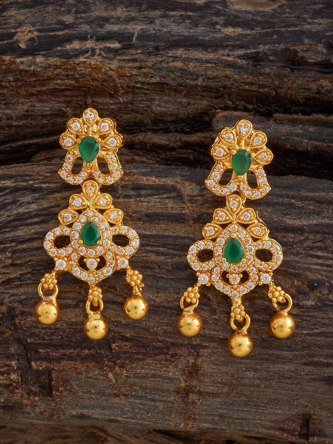 

Kushal's Fashion Jewellery Contemporary Drop Earrings, Green
