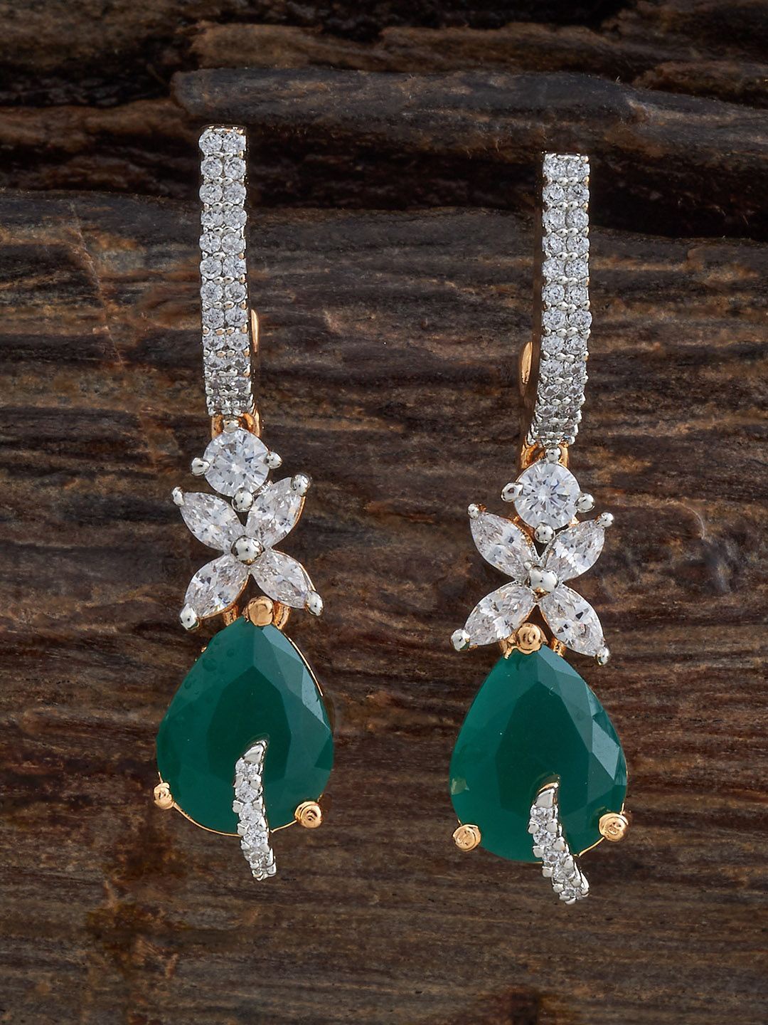 

Kushal's Fashion Jewellery Contemporary Drop Earrings, Green