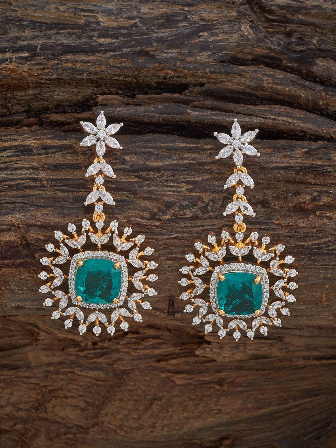 

Kushal's Fashion Jewellery Contemporary Drop Earrings, Green