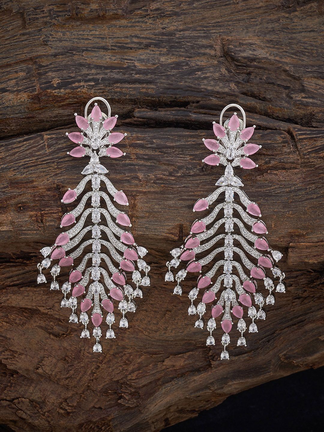 

Kushal's Fashion Jewellery Contemporary Drop Earrings, Pink