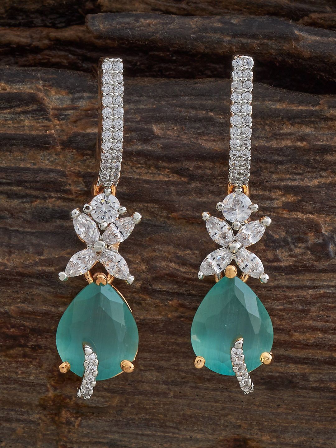

Kushal's Fashion Jewellery Contemporary Drop Earrings, Green