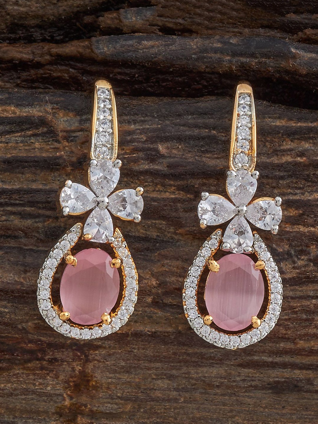 

Kushal's Fashion Jewellery Contemporary Drop Earrings, Pink