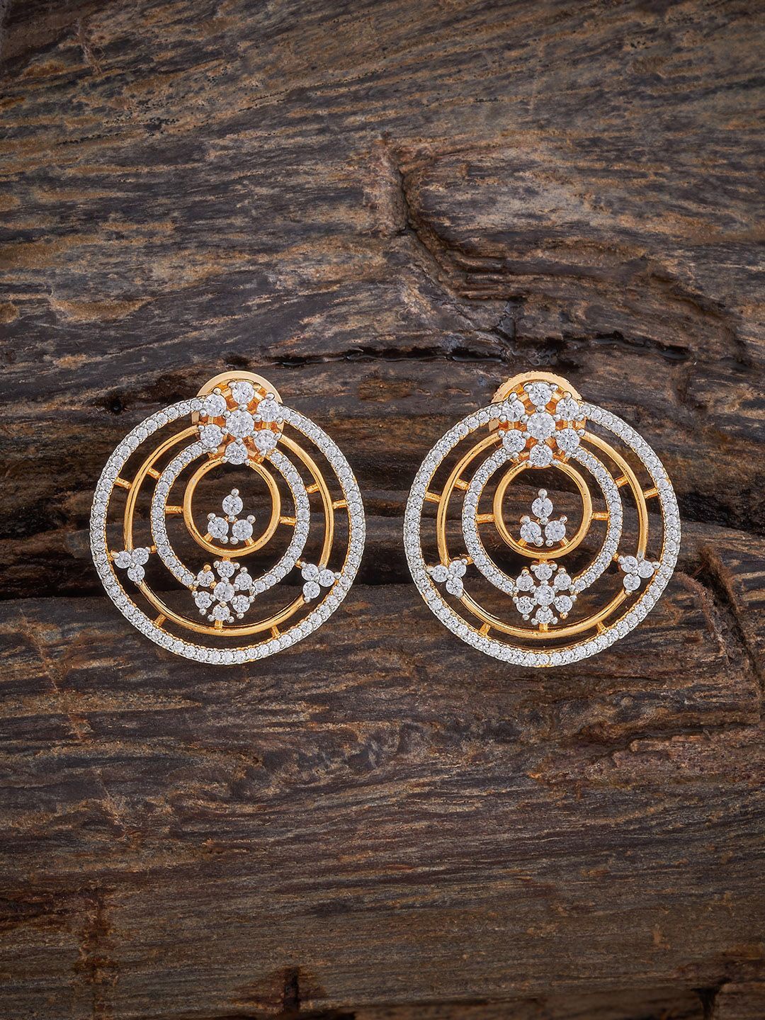 

Kushal's Fashion Jewellery Contemporary Studs Earrings, White