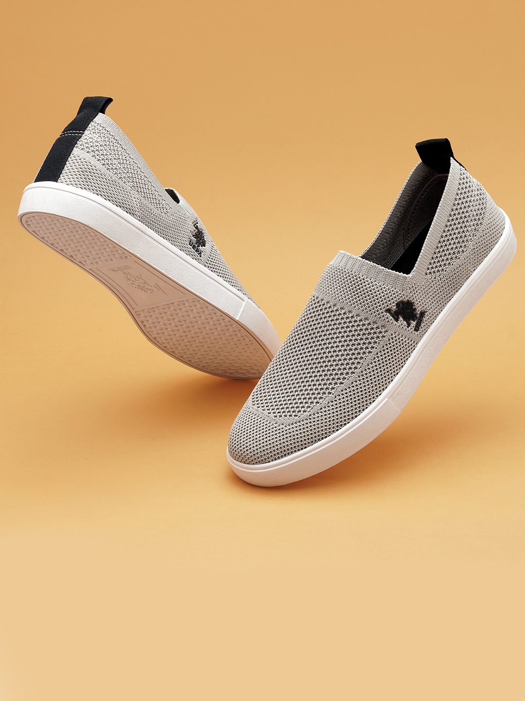 

U.S. Polo Assn. Men Woven Design Sneakers, Grey