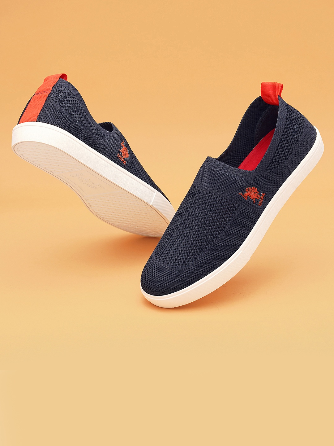 

U.S. Polo Assn. Men Octavia 3.0 Woven Design Everyday Sneakers, Navy blue