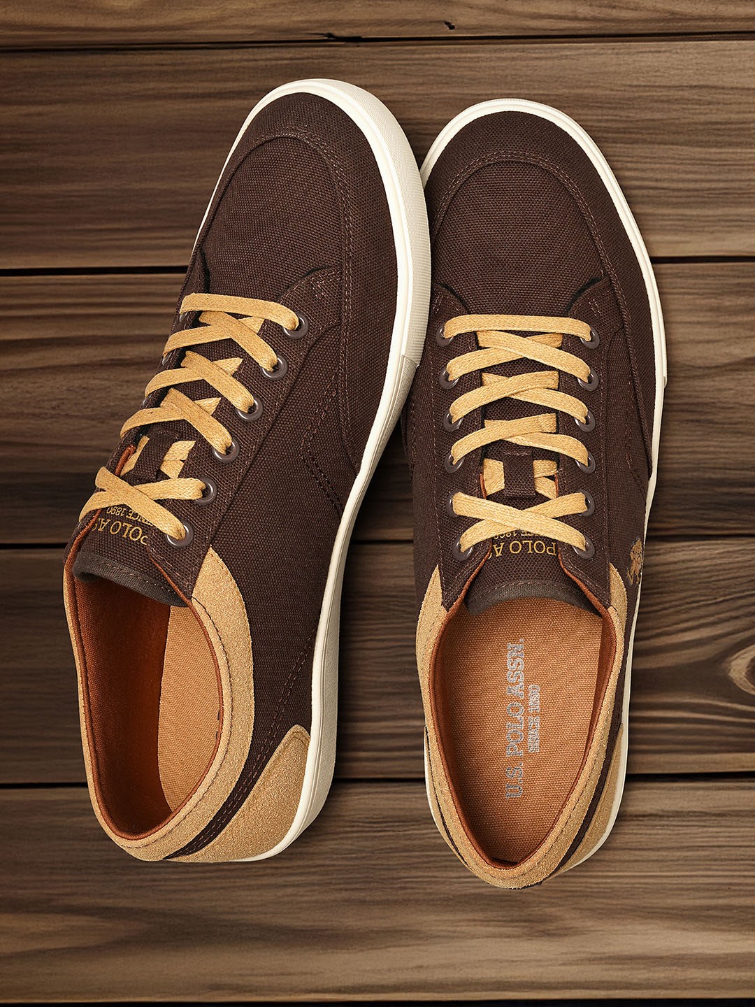 

U.S. Polo Assn. Men Solid Sneakers, Brown