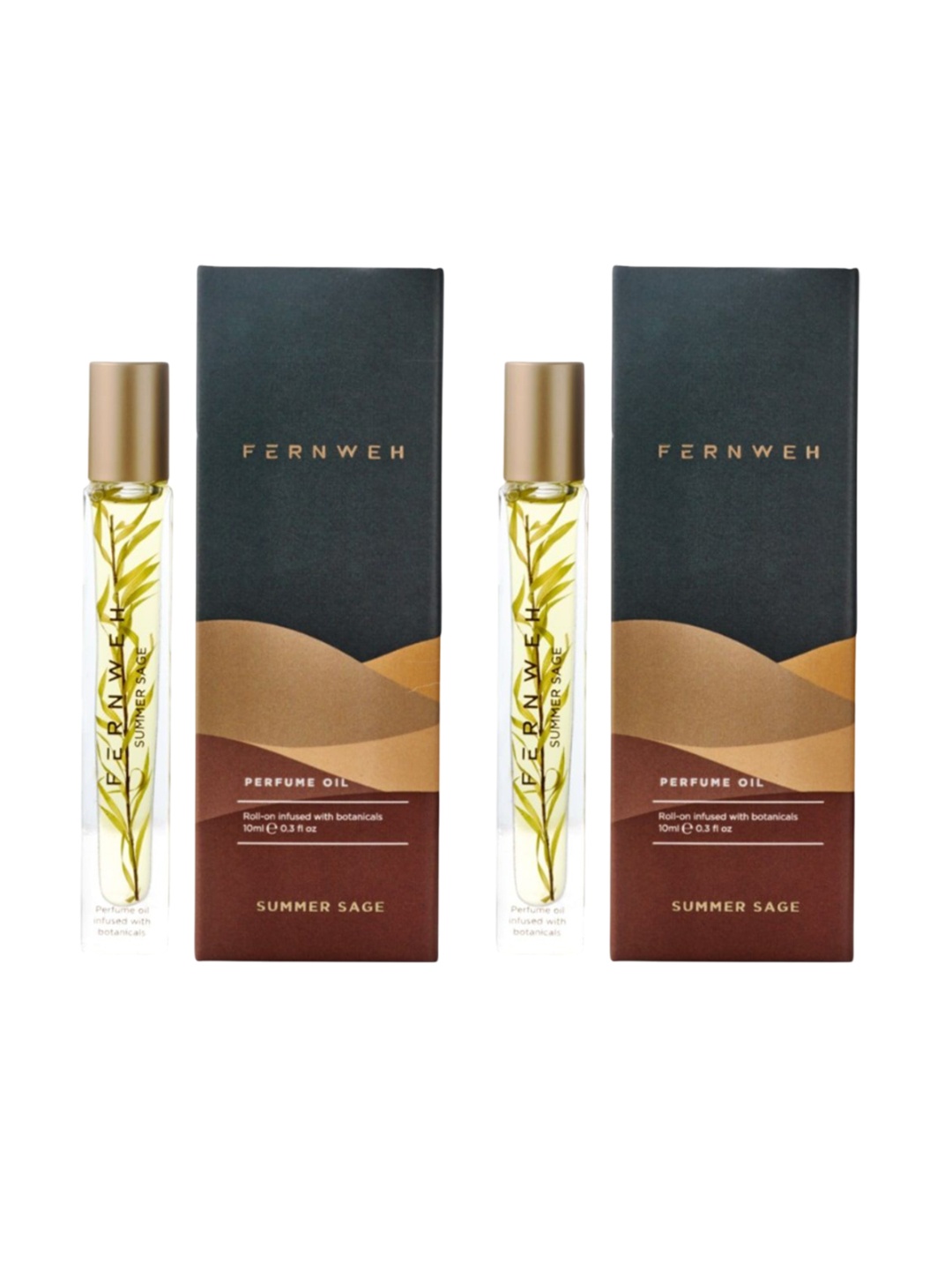 

Fernweh Men Set Of 2 Summer Sage Long Lasting Eau De Parfum - 10 ml Each, Green