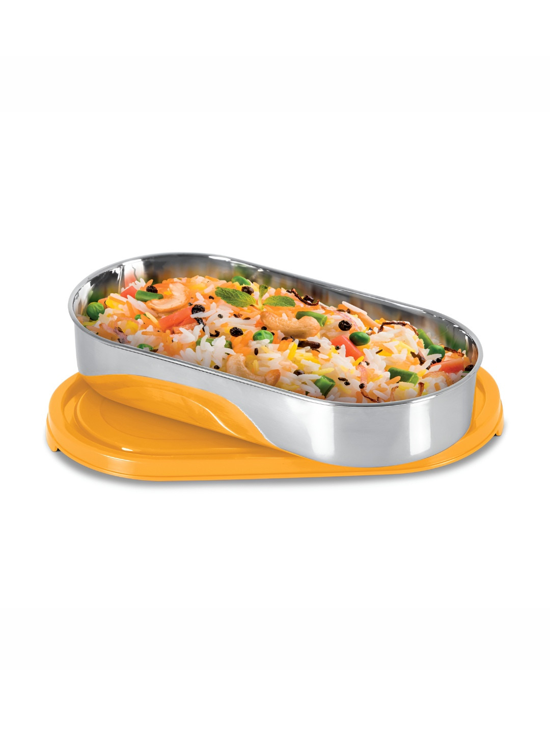 

Milton Yellow Slider Stainless Steel Food Grade BPA Free Container 450 ml