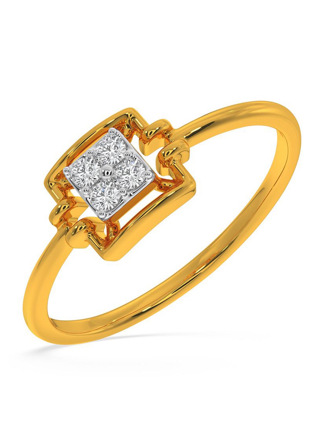 

KISNA DIAMOND AND GOLD JEWELLERY Women 18 Kt Ring Diamond 1.17 g