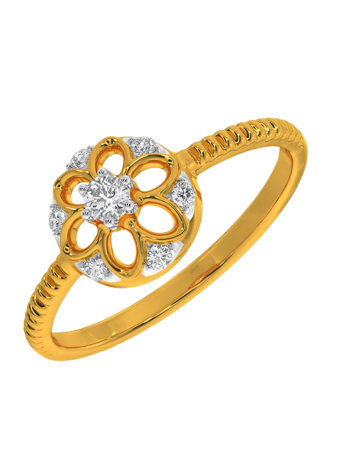 

KISNA DIAMOND AND GOLD JEWELLERY Women 18 Kt Ring Diamond 1.48 g