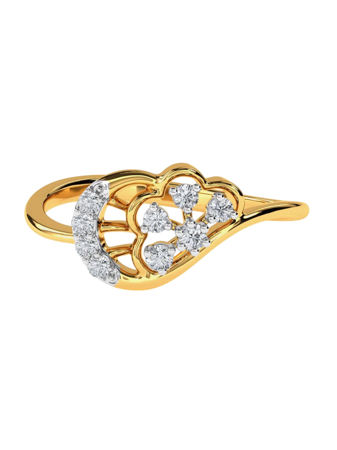

KISNA DIAMOND AND GOLD JEWELLERY Women 14 Kt Ring Diamond 1.37 g
