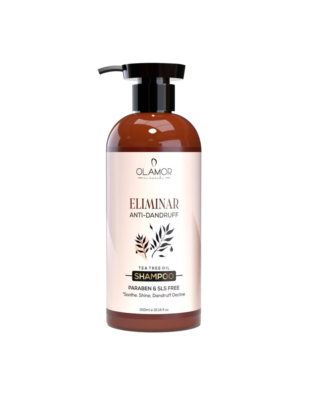 

OLAMOR Eliminar Anti-Dandruff Shampoo With Tea Tree Oil - 300 ml, White