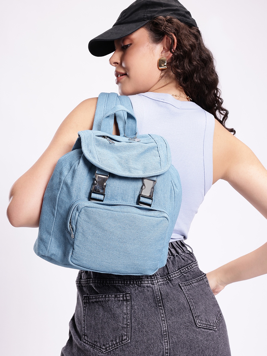 

Roadster Women Backpack with Anti-Theft, Blue