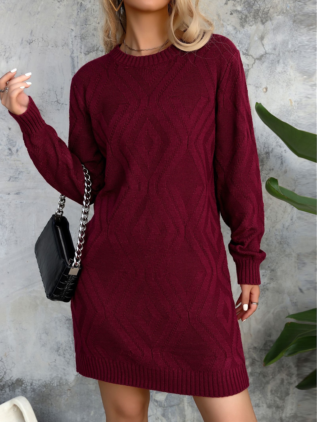 

StyleCast x Revolte Women T-shirt Mini Dress, Maroon