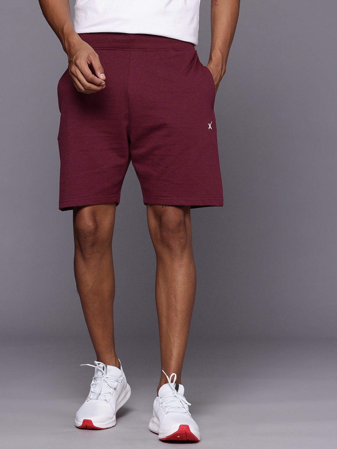 

HRX by Hrithik Roshan Men Solid Regular Fit Shorts, Maroon
