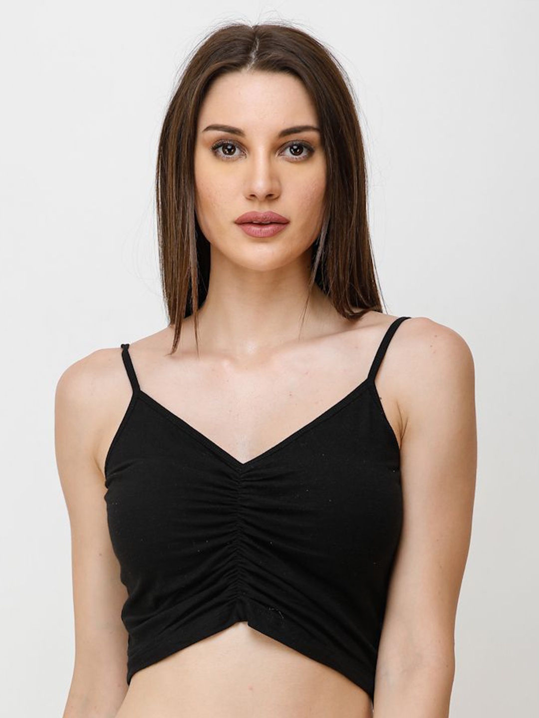 

BAESD Women Crop Bralette Top, Black
