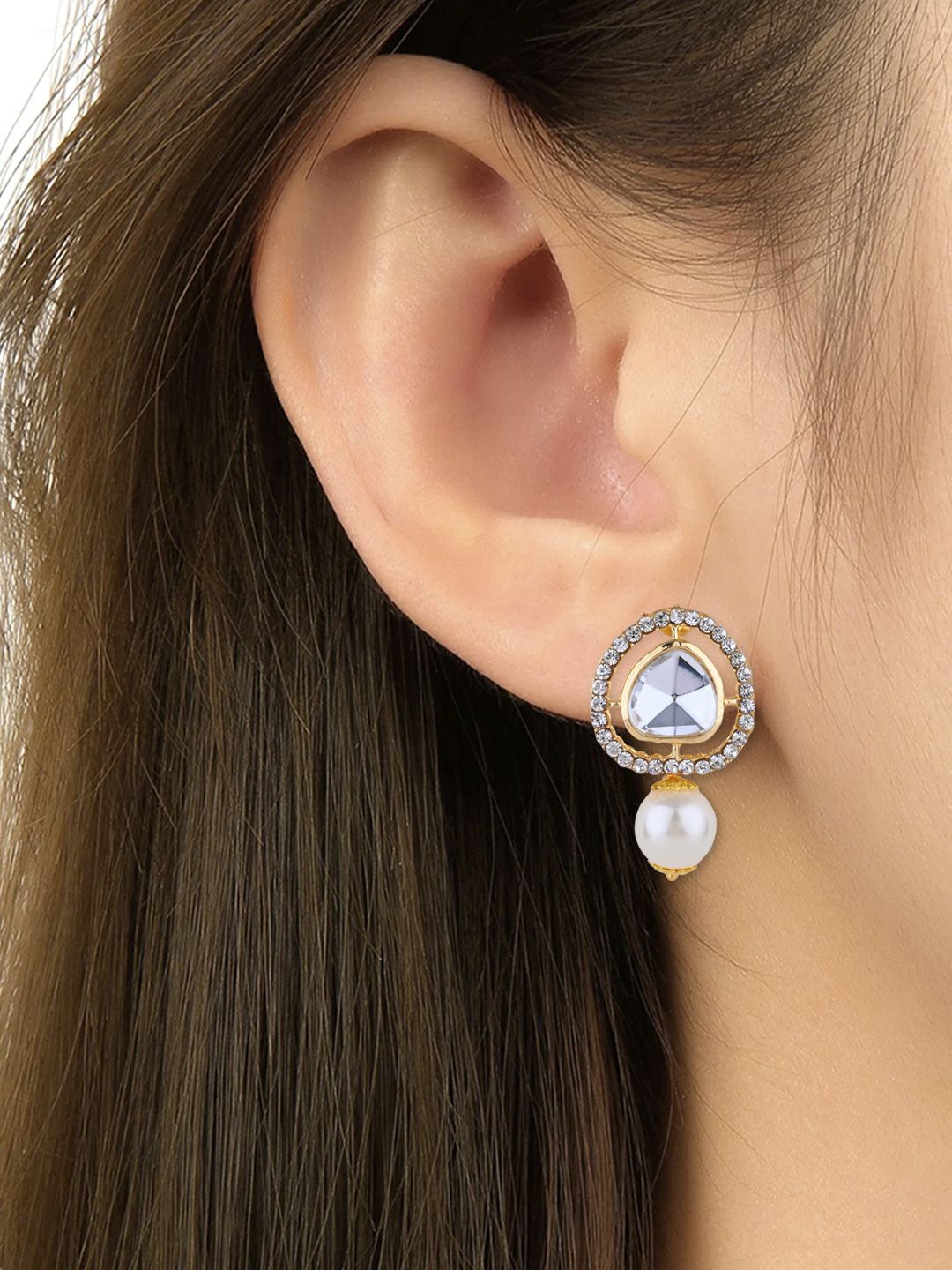 

I Jewels Earrings, White