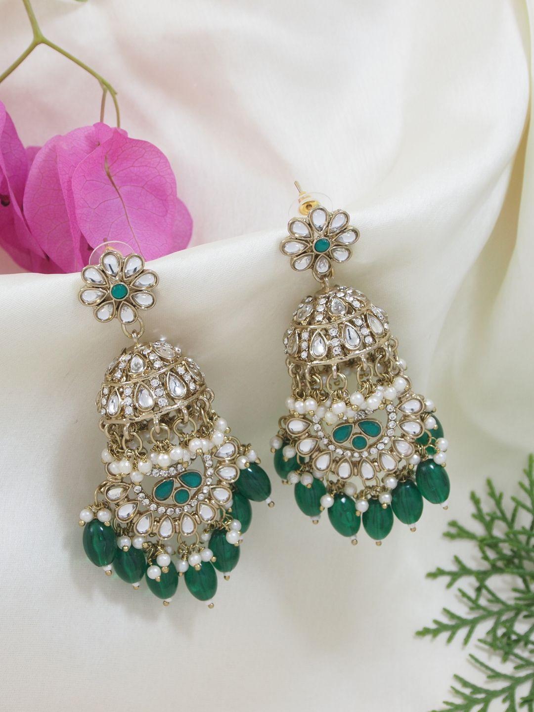 

I Jewels Earrings, Green