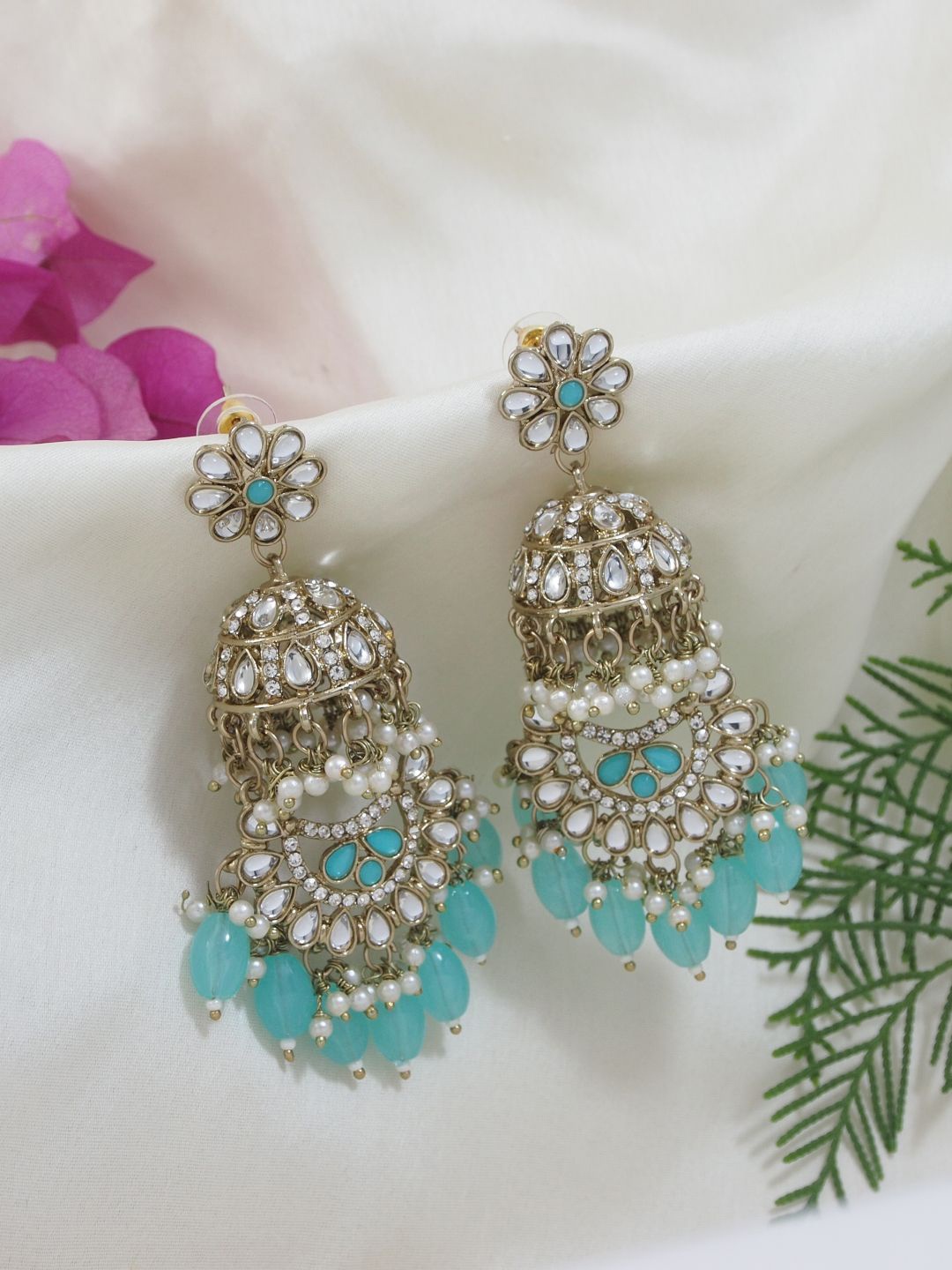 

I Jewels Earrings, Turquoise blue