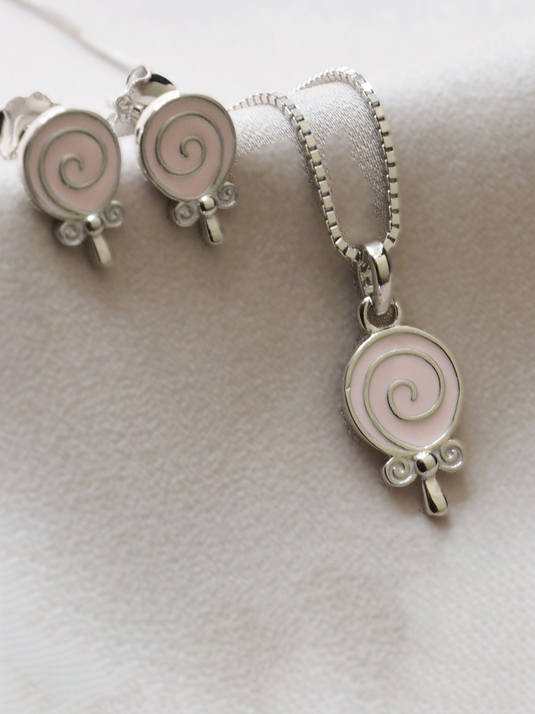 

Luxevogue Rhodium-Plated Jewellery Set, Silver