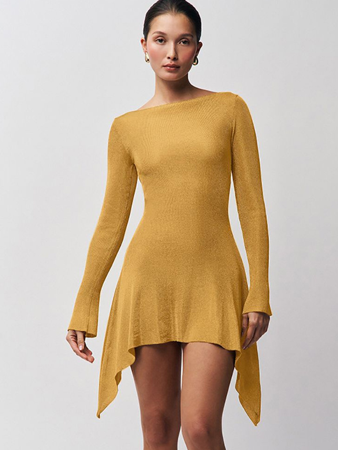 

StyleCast x Revolte Women Bodycon Mini Dress, Gold