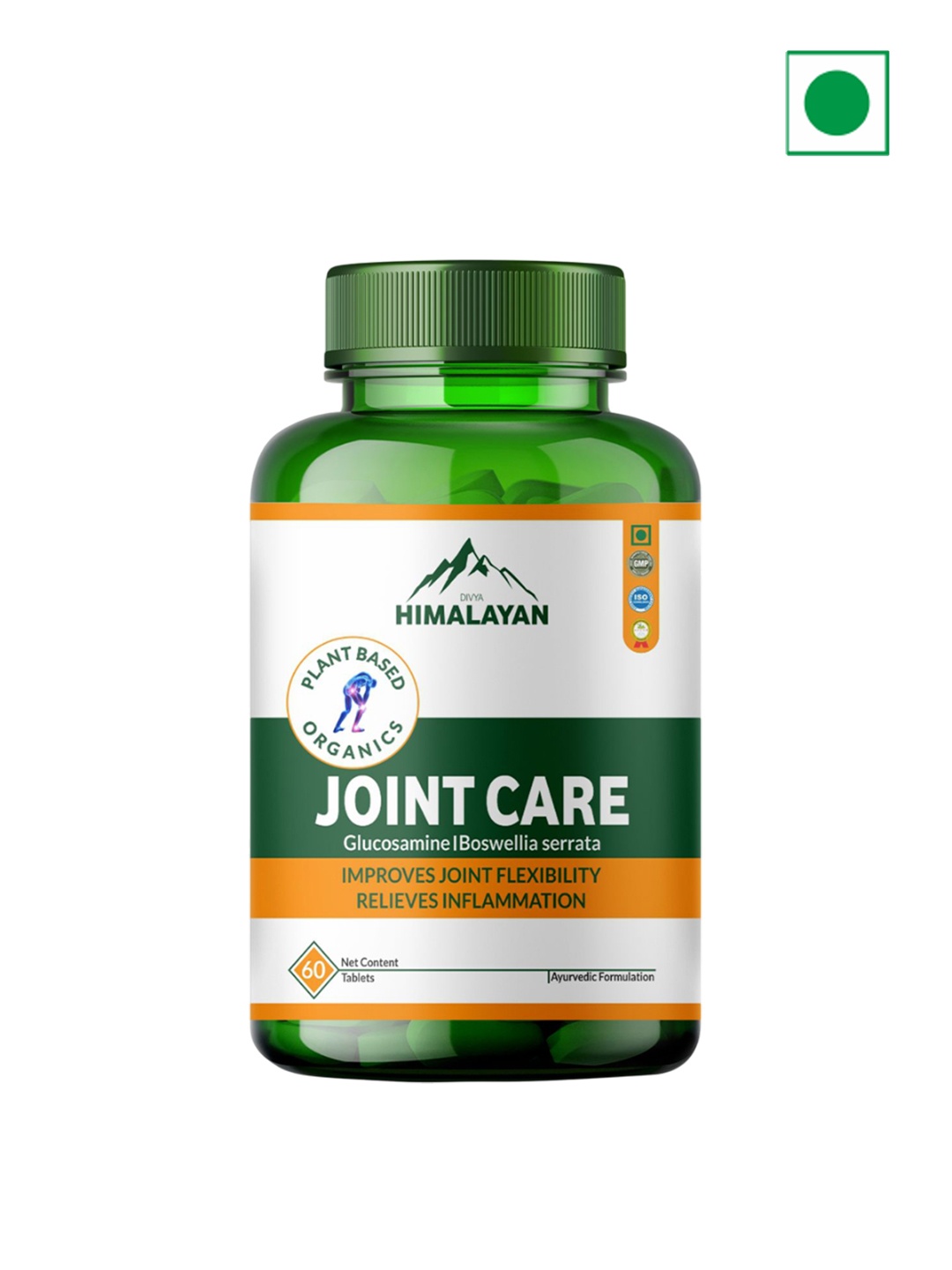 

Divya Himalayan Plant-Based Joint Care Supplement - 60 Tablets, Green