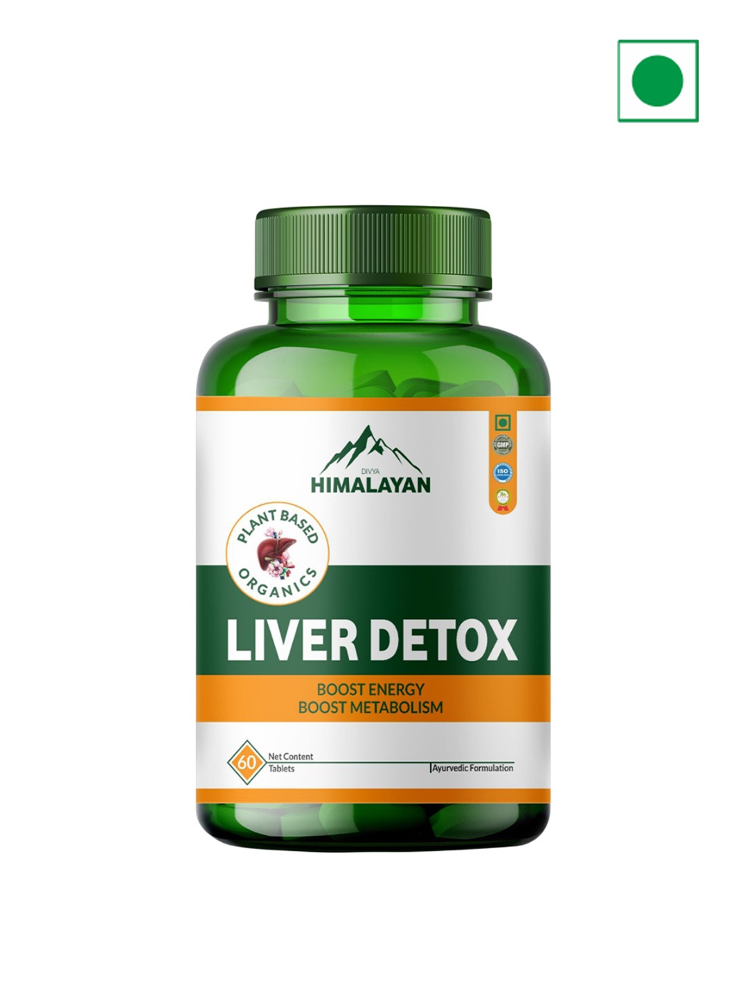 

Divya Himalayan Plant-Based Liver Detox Supplement- 60 Tablets, Green