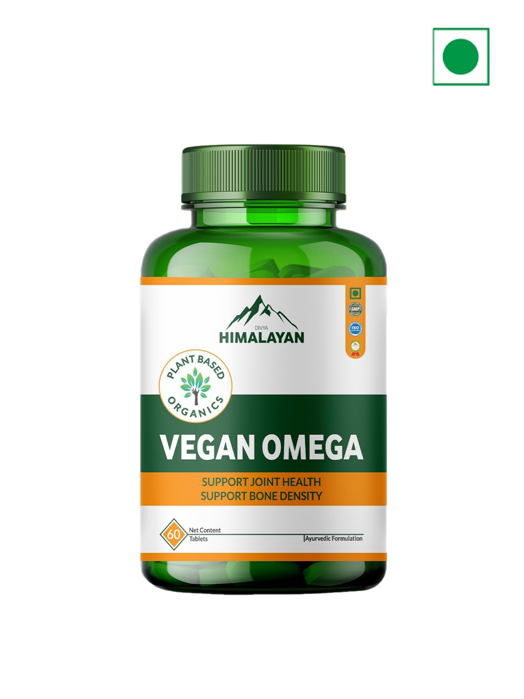 

Divya Himalayan Vegan Omega 3-6-9 Multivitamins - 60 Tablets, Green