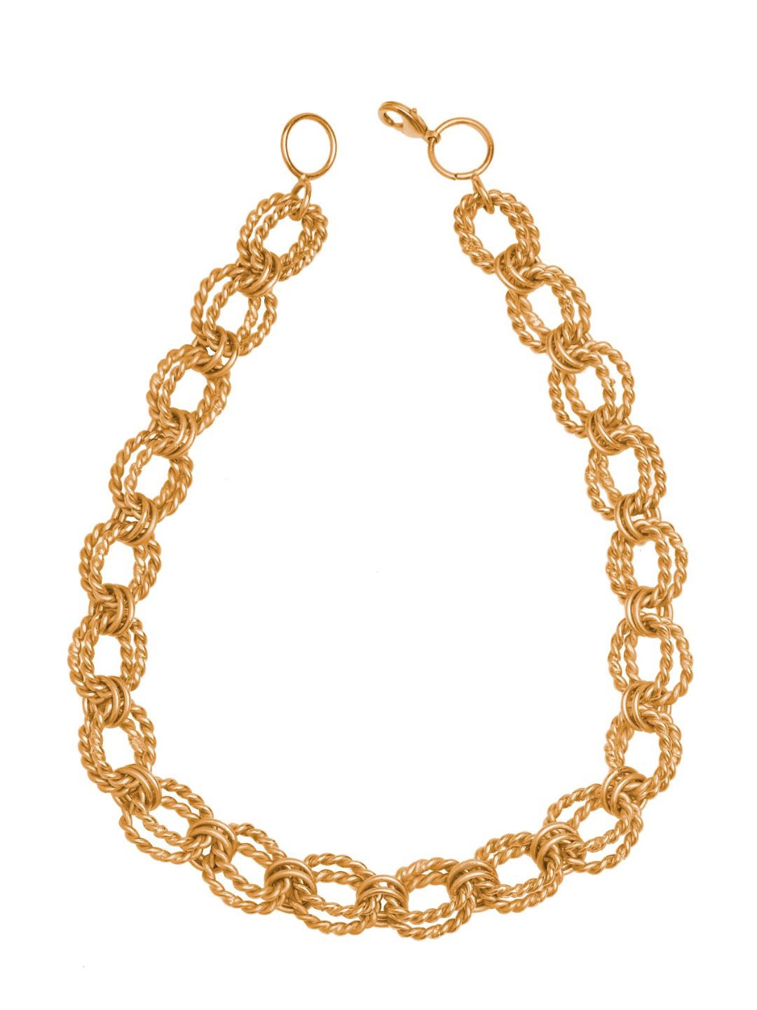 

Ethnic Andaz Brass Gold-Plated Handcrafted Necklace