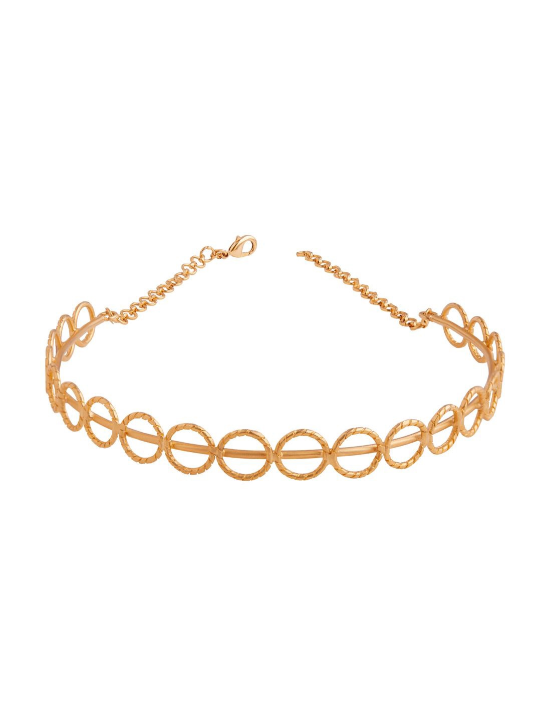 

Ethnic Andaz Brass Gold-Plated Handcrafted Necklace