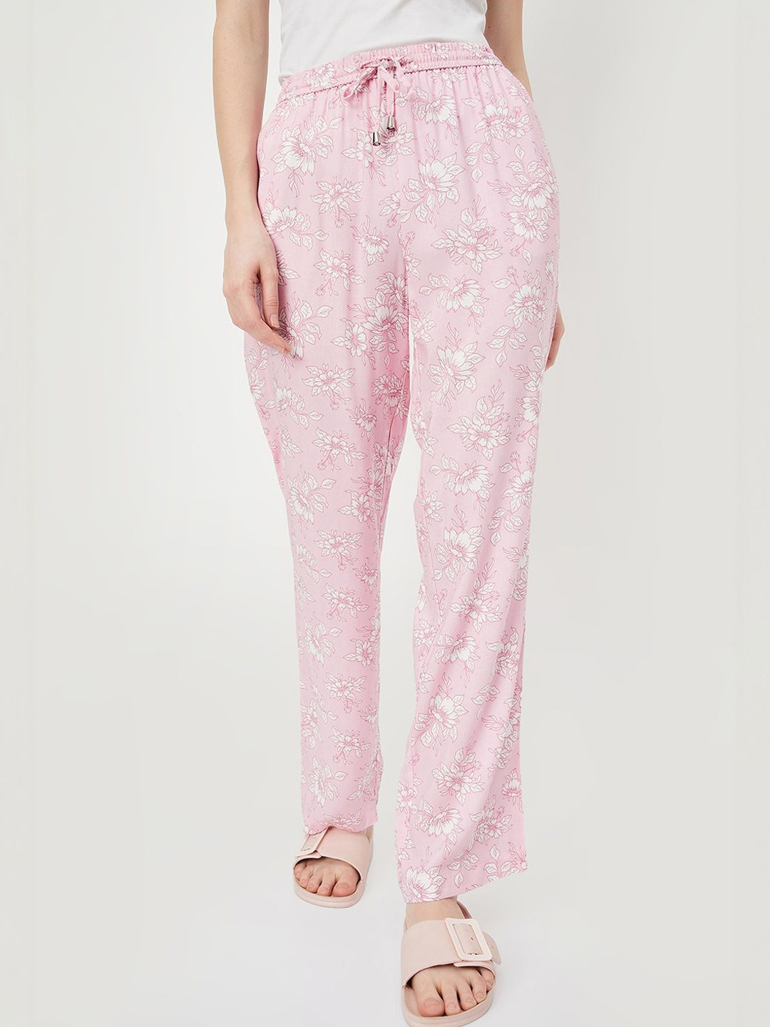 

max Women Straight Lounge Pants, Pink