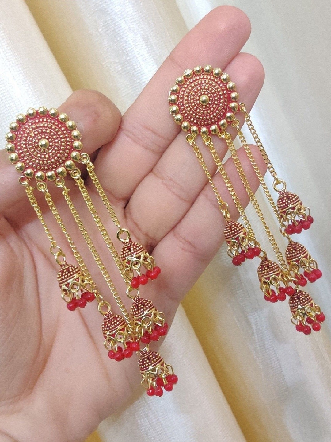 

JMBW INTERNATIONAL Earrings, Red