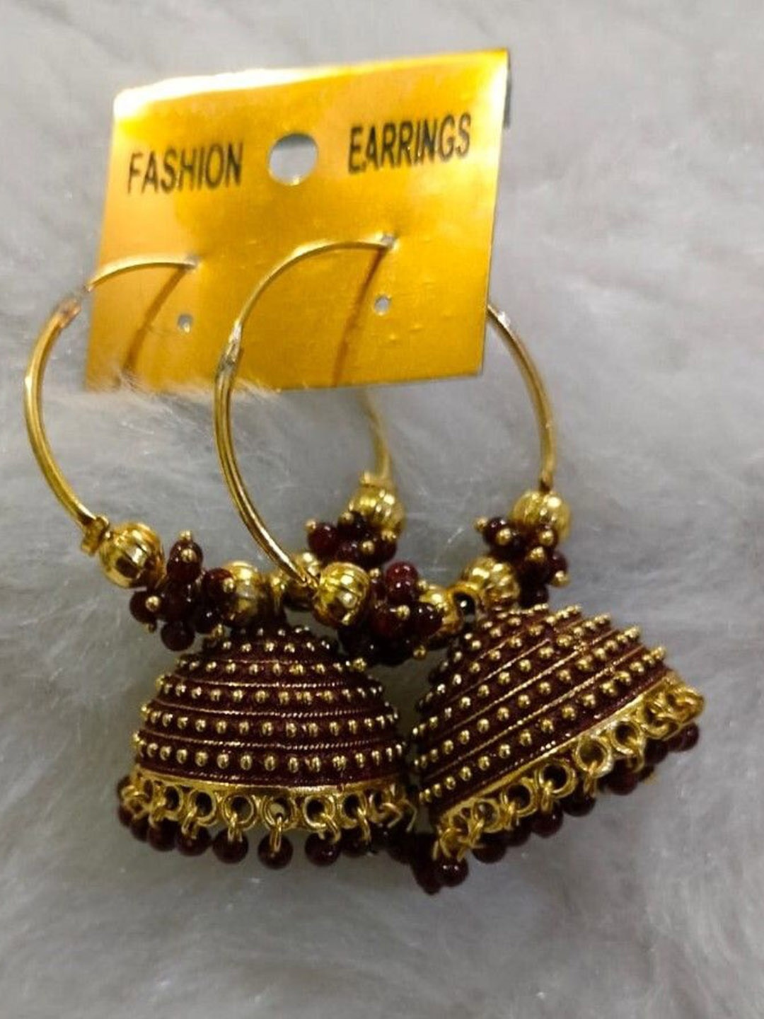 

JMBW INTERNATIONAL Earrings, Maroon