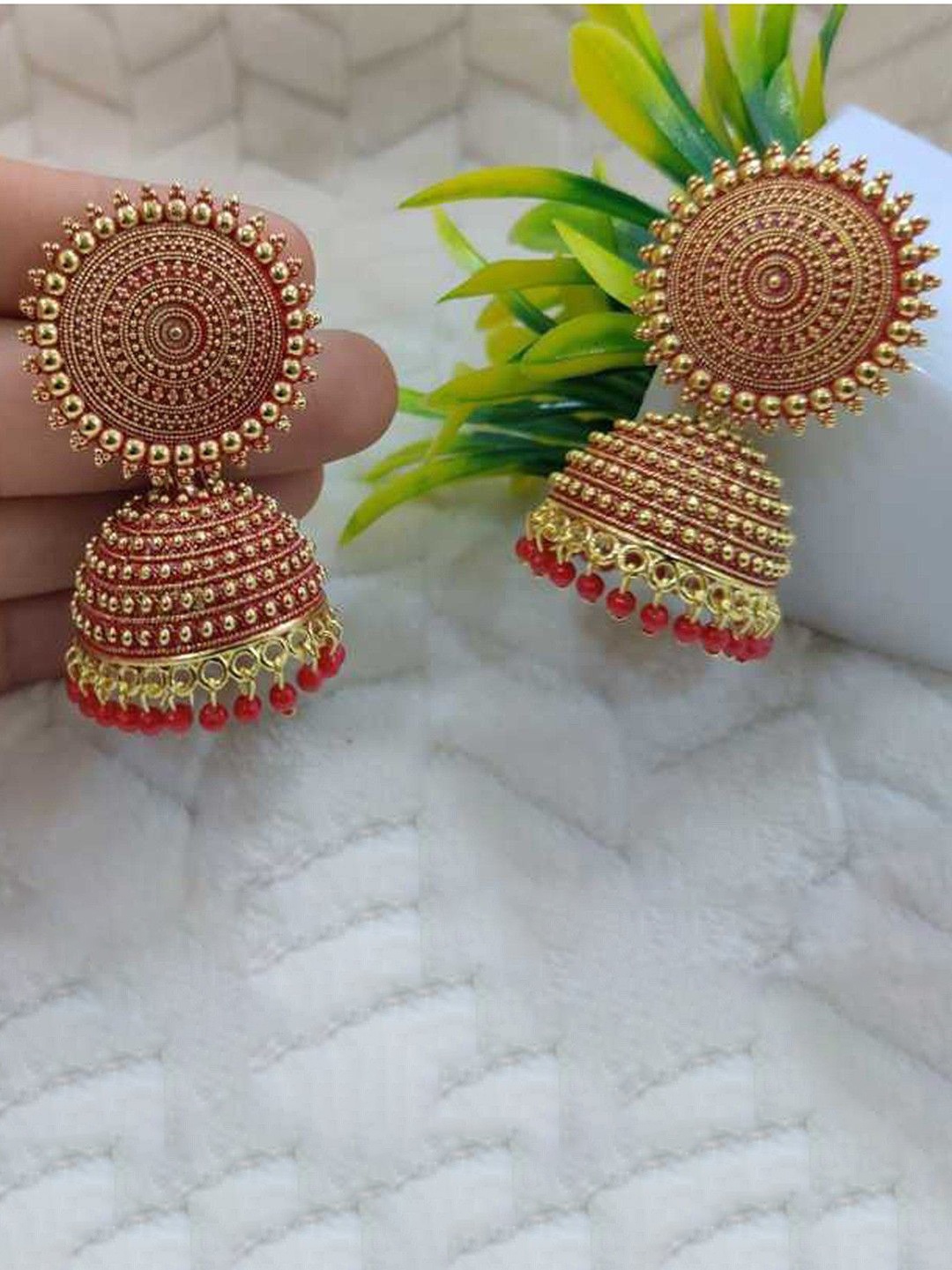 

JMBW INTERNATIONAL Earrings, Red