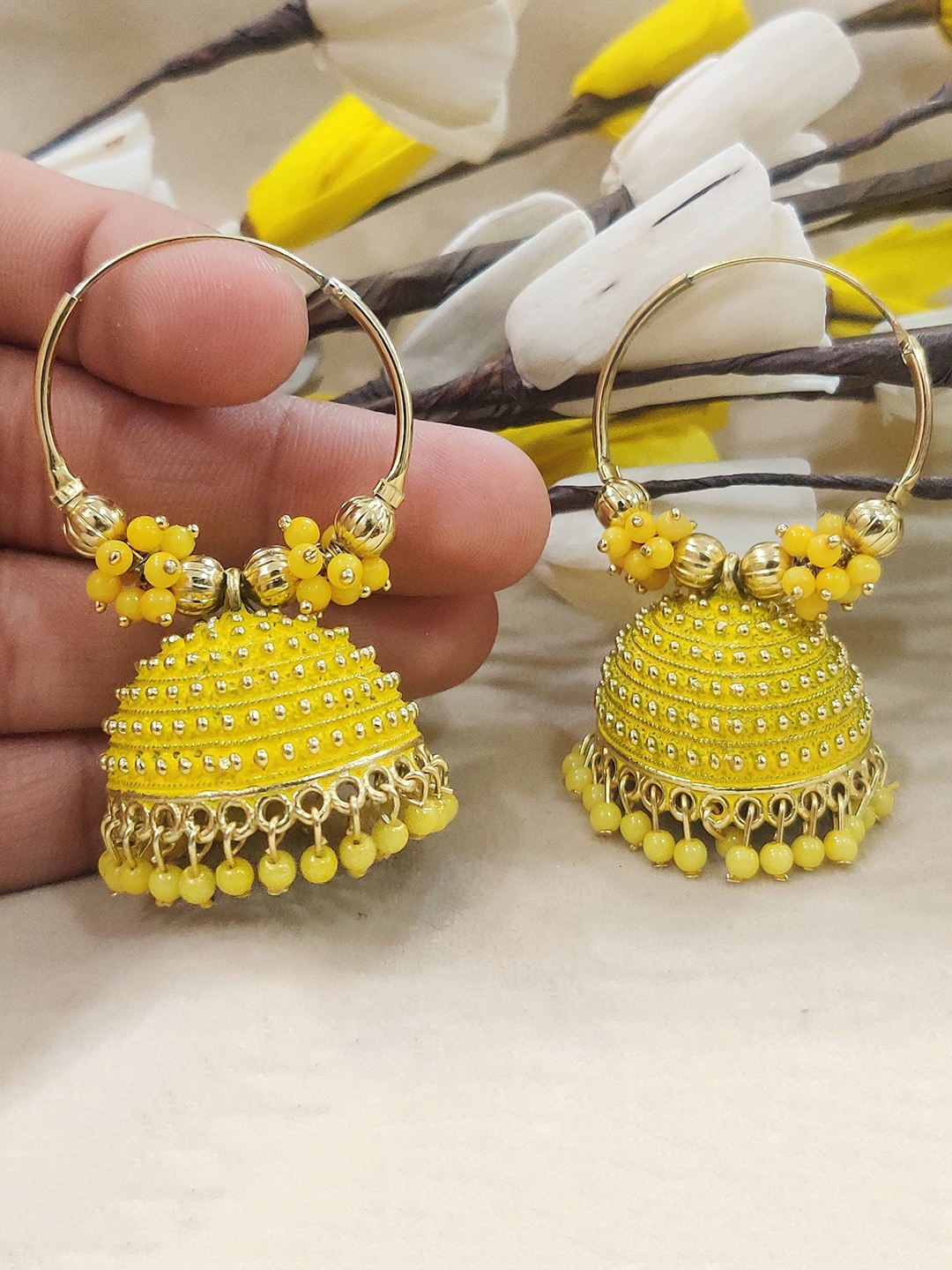 

JMBW INTERNATIONAL Earrings, Yellow
