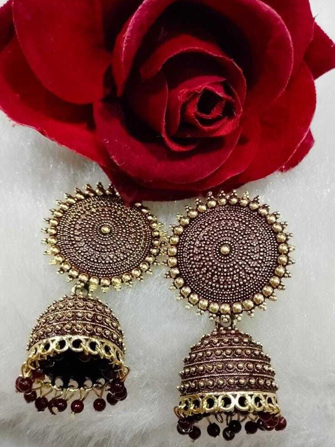 

JMBW INTERNATIONAL Earrings, Maroon