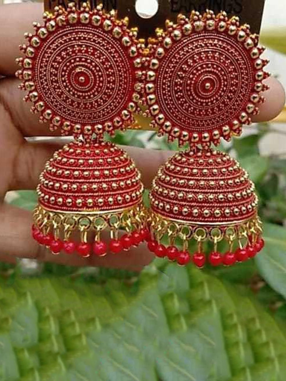 

JMBW INTERNATIONAL Earrings, Red