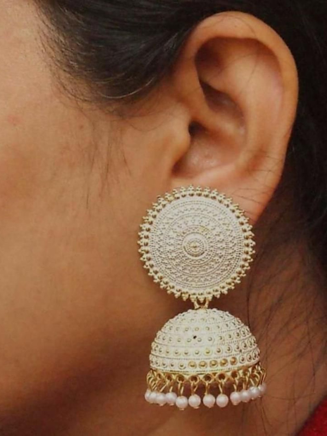 

JMBW INTERNATIONAL Pearls Earrings, White
