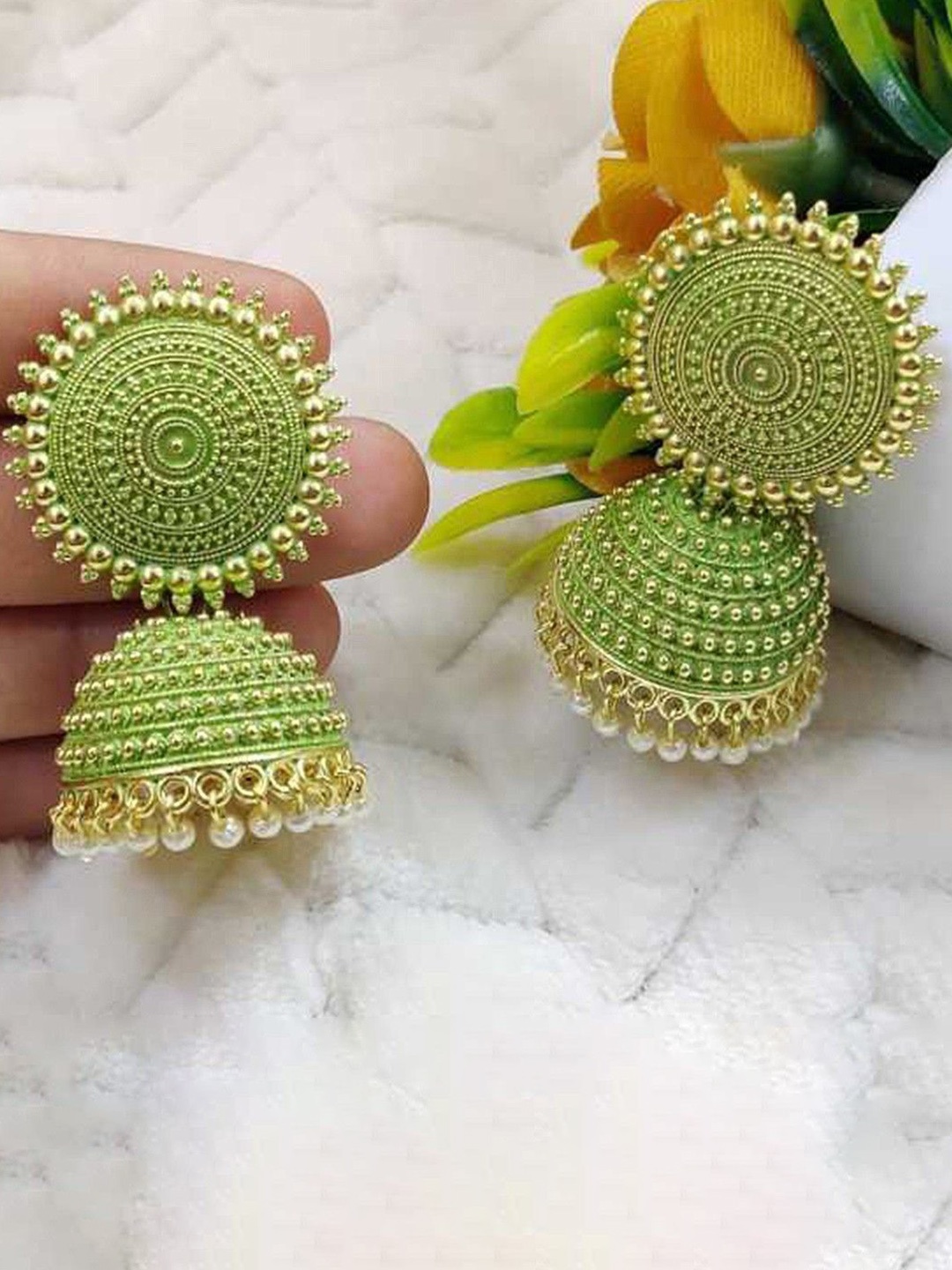 

JMBW INTERNATIONAL Earrings, Yellow
