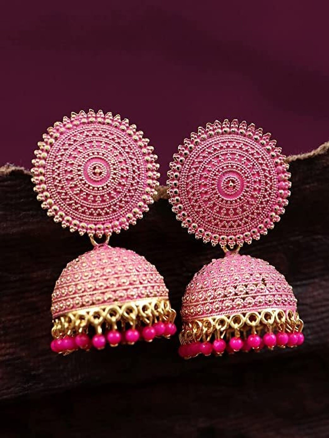 

JMBW INTERNATIONAL Pearls Earrings, Pink