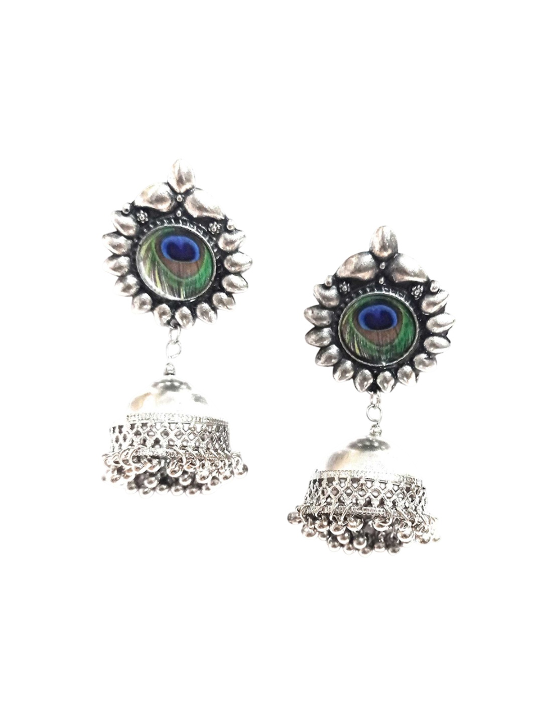 

JMBW INTERNATIONAL Agate Earrings, Silver