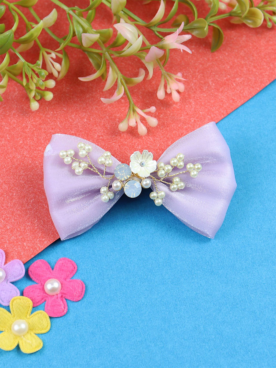 

Asthetika Kids Girls Embellished Alligator Hair Clip, Purple