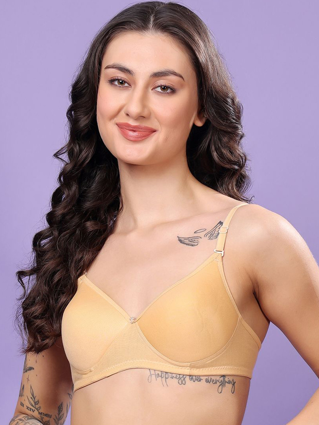 

T TRYON ULTIMATE Medium Coverage Lightly Padded T-shirt Bra, Beige
