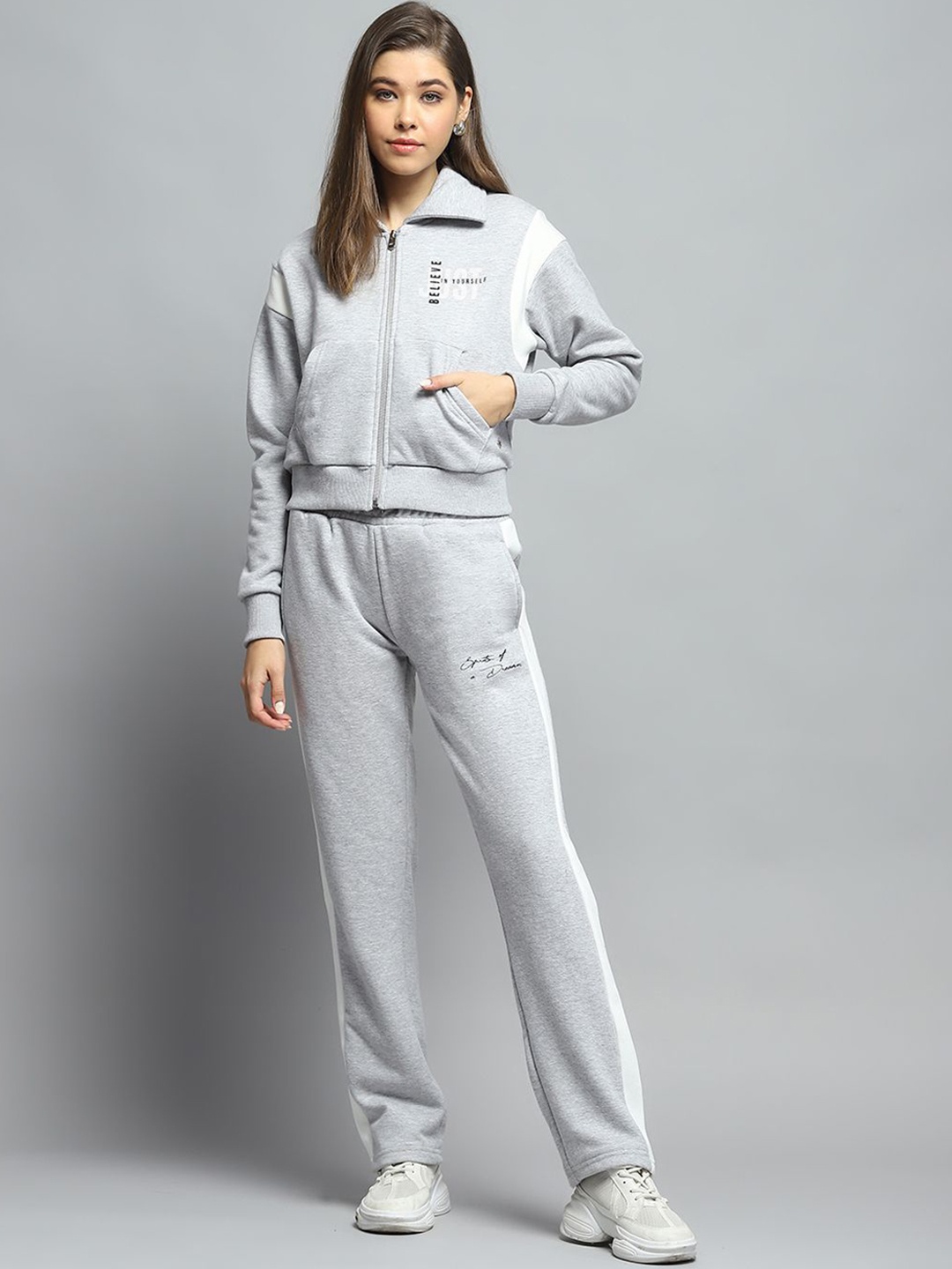 

Monte Carlo Women Mid Rise Tracksuit, Grey