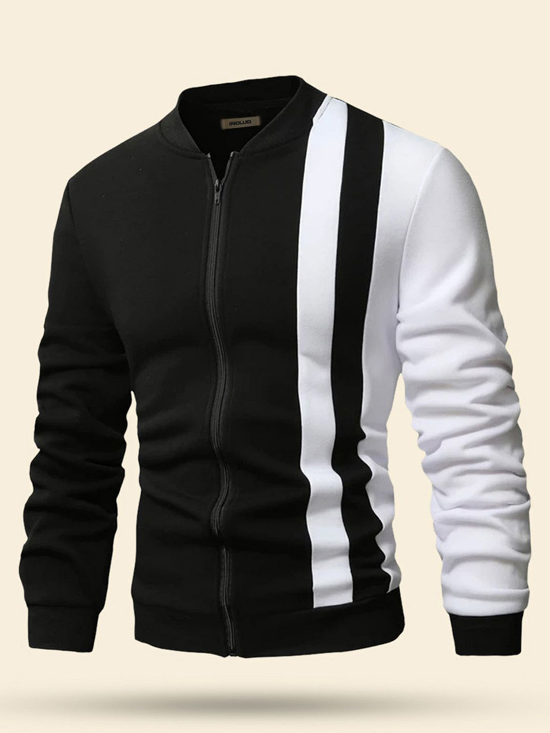 

StyleCast Men Cotton Colourblocked Sweatshirt, Black