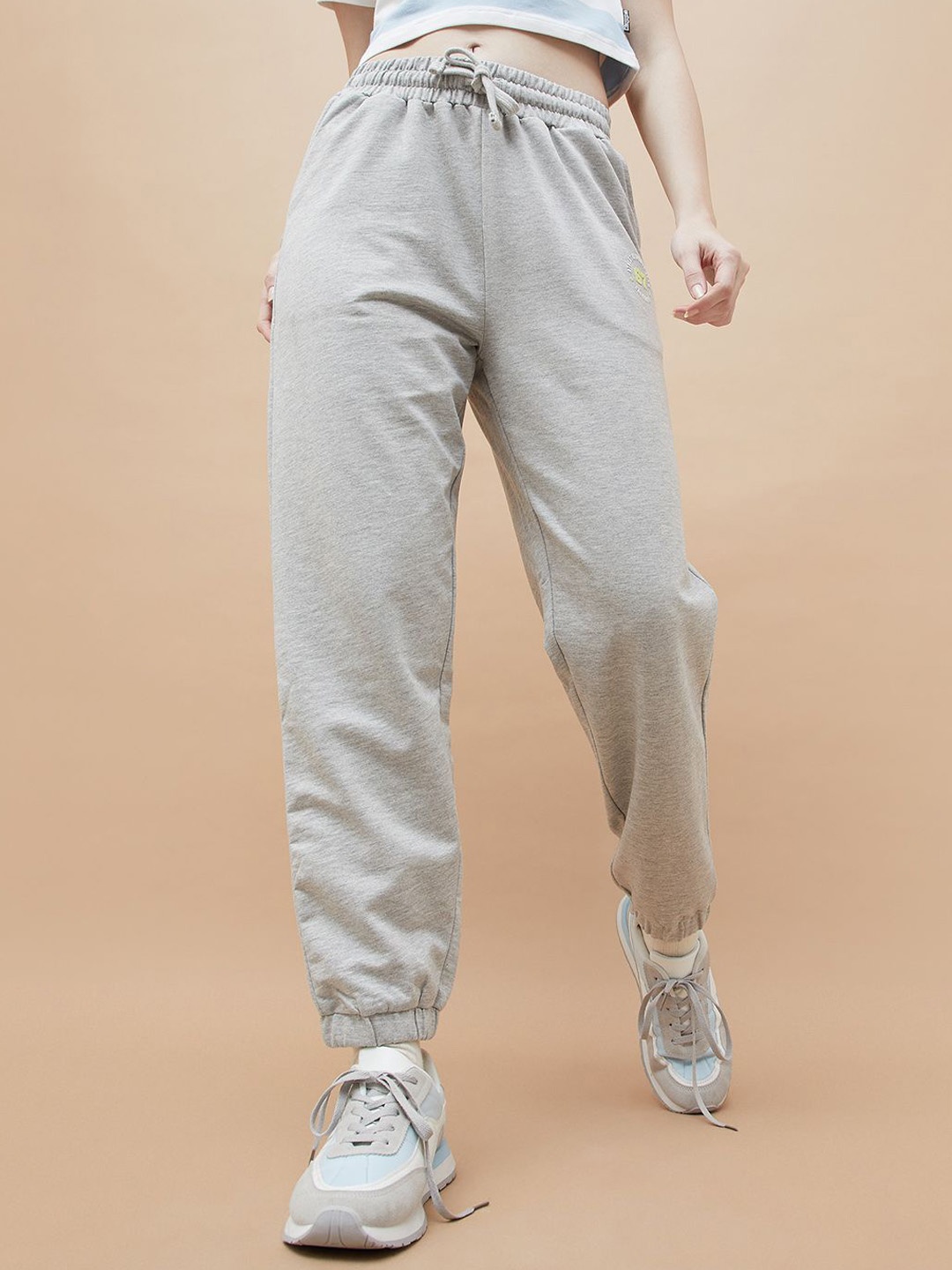 

Kappa Women Regular Fit Trousers, Grey