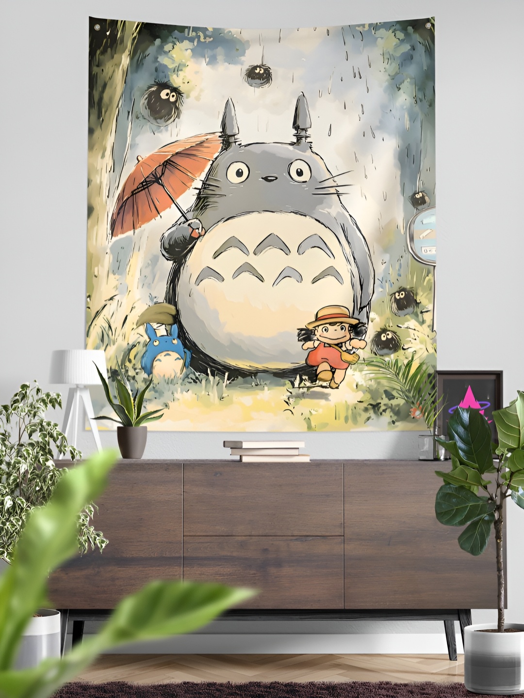 

COMICSENSE My Neighbour Totoro Anime Forest Guardian Printed Tapestry - Regular, Green